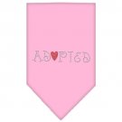 Adopted Rhinestone Bandana Light Pink Small