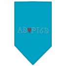 Adopted Rhinestone Bandana Turquoise Small