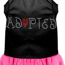 Adopted Rhinestone Dress Black XXL