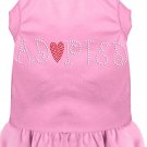 Adopted Rhinestone Dress Light Pink XXXL