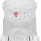 Adopted Rhinestone Dress White XXXL
