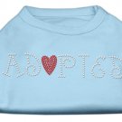 Adopted Rhinestone Shirt Baby Blue M