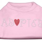 Adopted Rhinestone Shirt Light Pink L