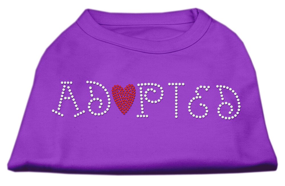 Adopted Rhinestone Shirt Purple S
