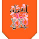 All About that XOXO Screen Print Bandana Orange Small