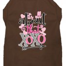All about that XOXO Screen Print Dog Shirt Brown XS