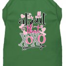 All about that XOXO Screen Print Dog Shirt Green Sm