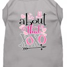 All about that XOXO Screen Print Dog Shirt Grey XL