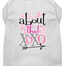 All about that XOXO Screen Print Dog Shirt White XS