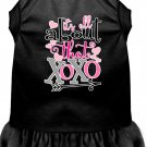 All about the XOXO Screen Print Dog Dress Black Lg