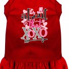 All about the XOXO Screen Print Dog Dress Red Sm