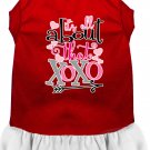 All about the XOXO Screen Print Dog Dress Red XS