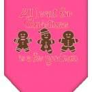 All I want is a Few Good Men Screen Print Bandana Bright Pink Small