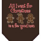 All I want is a Few Good Men Screen Print Bandana Cocoa Large