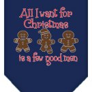 All I want is a Few Good Men Screen Print Bandana Navy Blue large