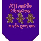 All I want is a Few Good Men Screen Print Bandana Purple Large