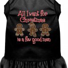 All I want is a Few Good Men Screen Print Dog Dress Black Lg