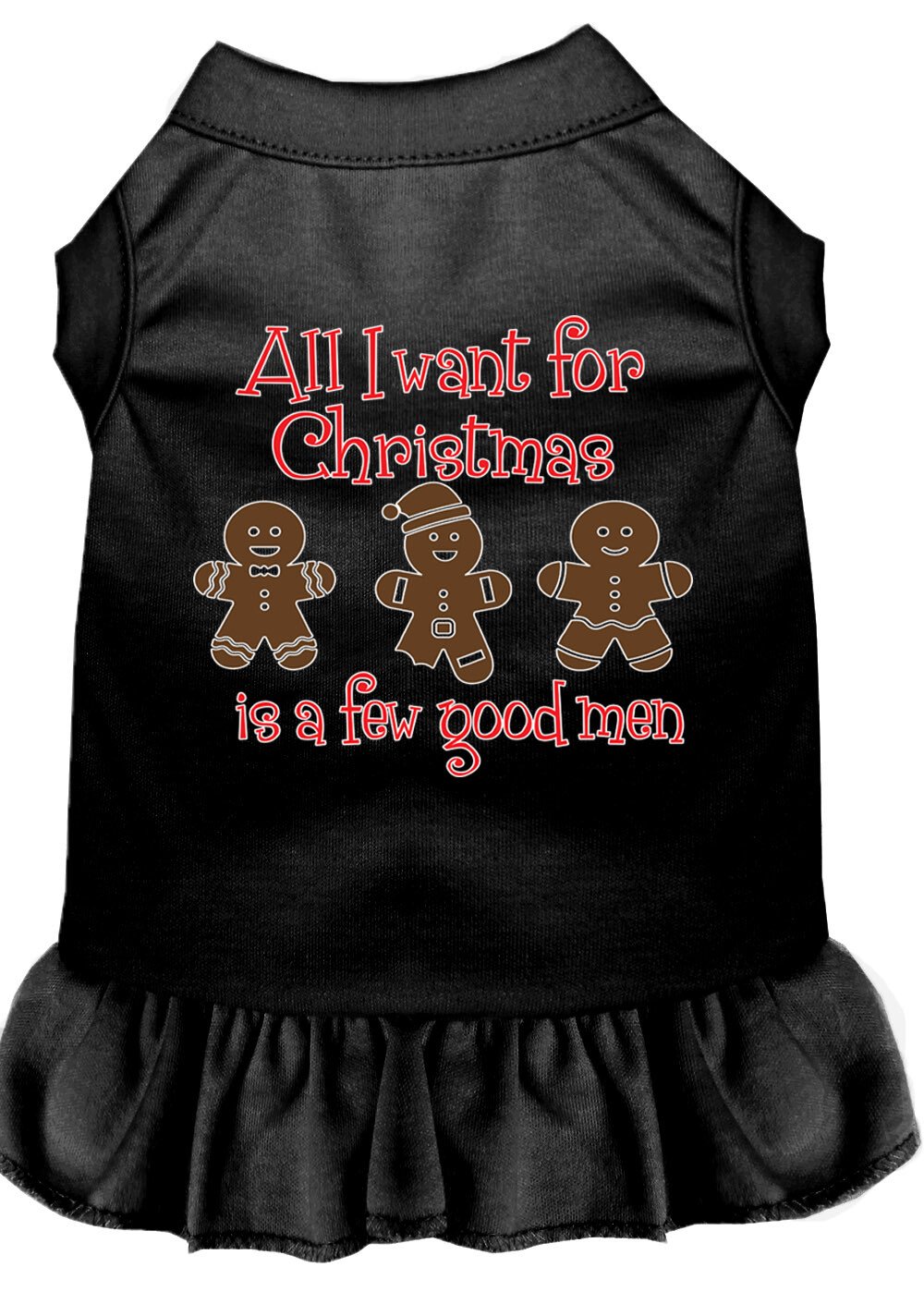 All I want is a Few Good Men Screen Print Dog Dress Black with Bright Pink 4X