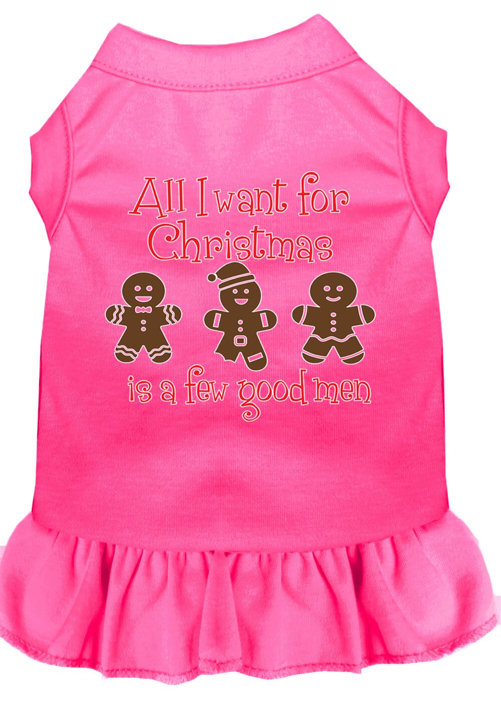 All I want is a Few Good Men Screen Print Dog Dress Bright Pink XXXL