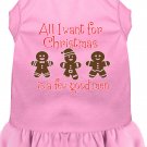 All I want is a Few Good Men Screen Print Dog Dress Light Pink XL