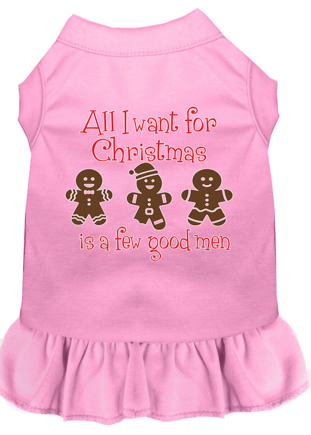 All I want is a Few Good Men Screen Print Dog Dress Light Pink XXL