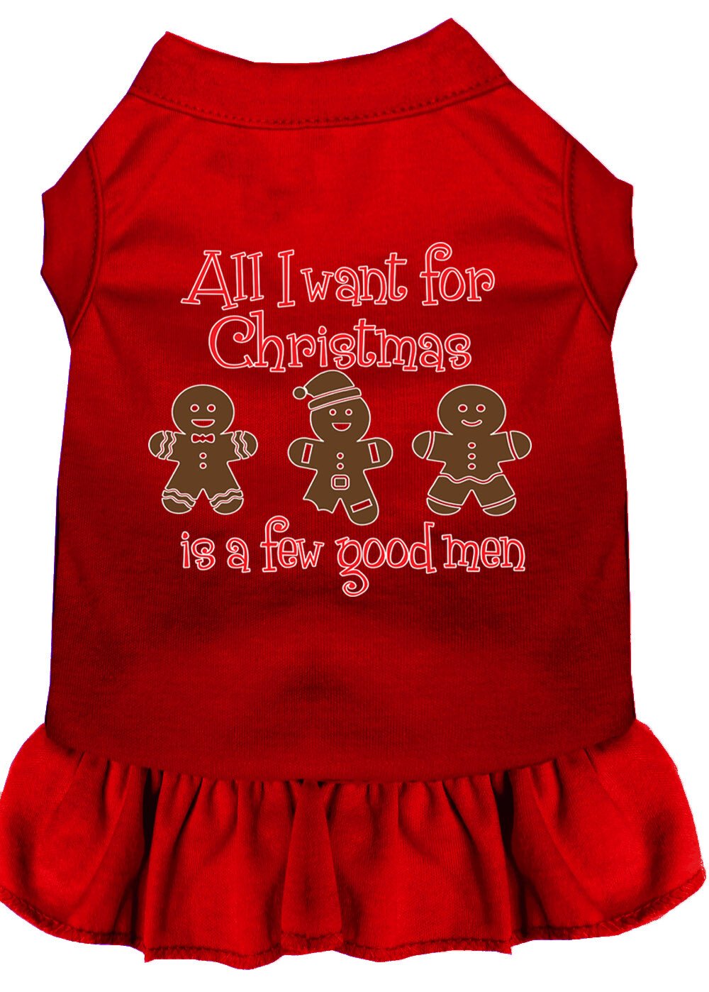 All I want is a Few Good Men Screen Print Dog Dress Red Lg