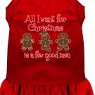 All I want is a Few Good Men Screen Print Dog Dress Red Med