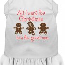 All I want is a Few Good Men Screen Print Dog Dress White Sm