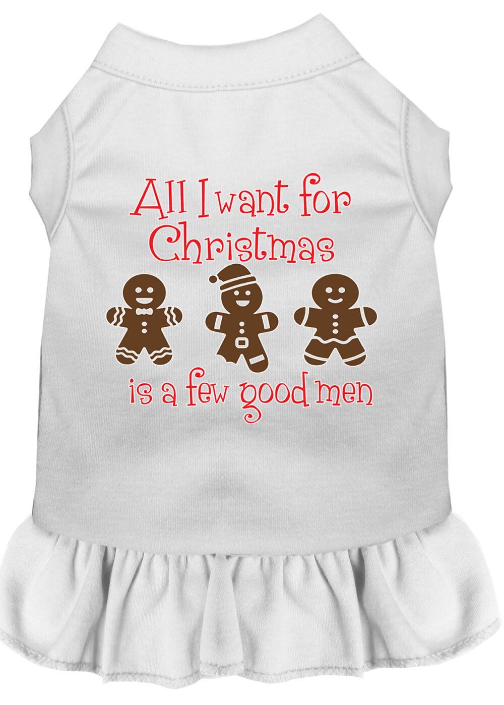 All I want is a Few Good Men Screen Print Dog Dress White XXL