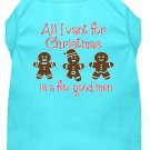 All I want is a Few Good Men Screen Print Dog Shirt Aqua XXXL