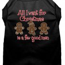 All I want is a Few Good Men Screen Print Dog Shirt Black Lg