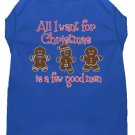 All I want is a Few Good Men Screen Print Dog Shirt Blue XXL