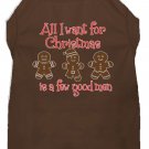 All I want is a Few Good Men Screen Print Dog Shirt Brown XXXL