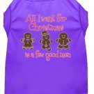 All I want is a Few Good Men Screen Print Dog Shirt Purple XXL