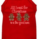 All I want is a Few Good Men Screen Print Dog Shirt Red Med
