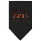 All the Ghouls Screen Print Bandana Black Small