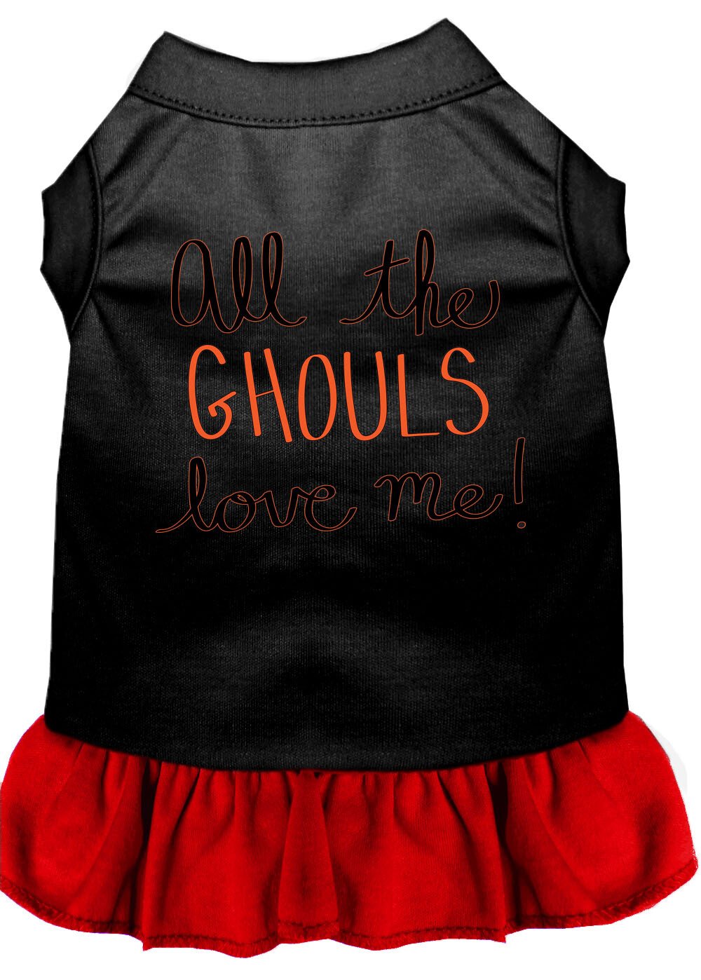 All the Ghouls Screen Print Dog Dress Black XXXL (20)