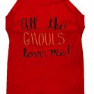 All the Ghouls Screen Print Dog Shirt Red XL (16)