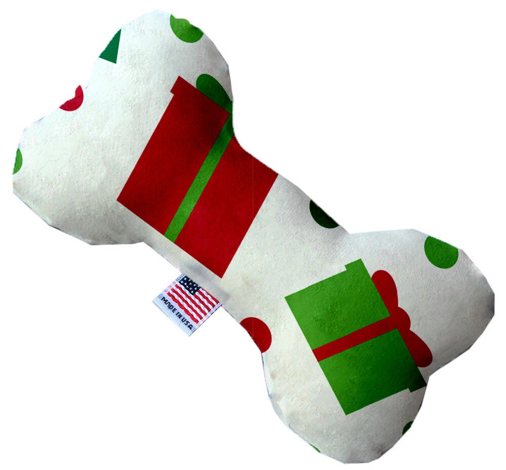 All the Presents! 6 Inch Canvas Bone Dog Toy