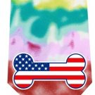 America Bone Flag Screen Print Bandana Tie Dye
