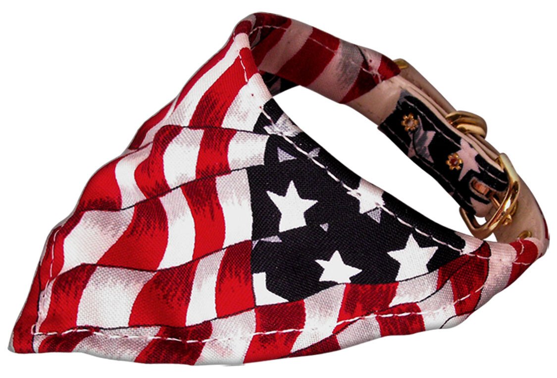 America the Beautiful Bandana Collars Patriotic 14