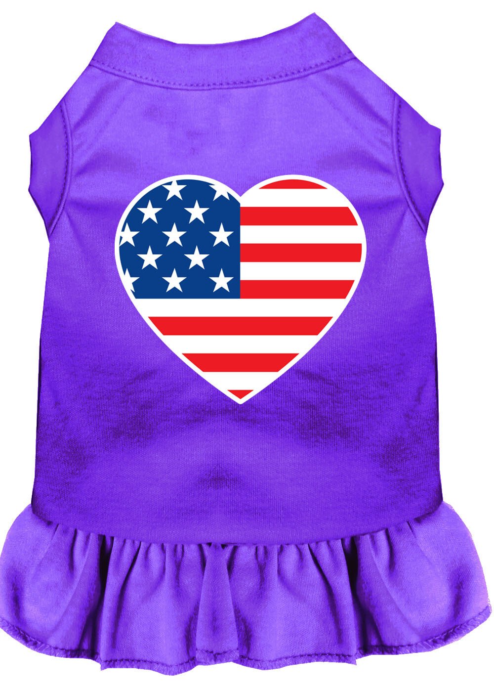American Flag Heart Screen Print Dress Red 4X (22)