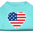 American Flag Heart Screen Print Shirt Aqua Med (12)