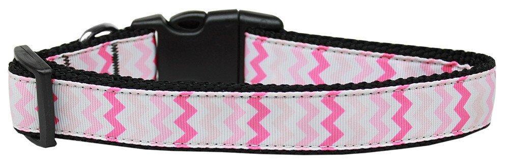 Anchor Candy Hearts Nylon Dog Collar Medium Narrow