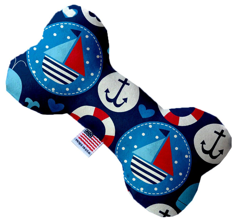 Anchors Away 6 inch Canvas Heart Dog Toy