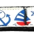 Anchors Away Nylon Ribbon Cat Safety Collar