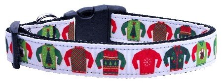 Anchors Nylon Ribbon Collar White Small
