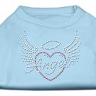 Angel Heart Rhinestone Dog Shirt Baby Blue Sm (10)