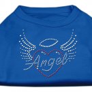 Angel Heart Rhinestone Dog Shirt Blue XL (16)
