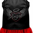 Angel Heart Rhinestone Dress Black with Red XXL